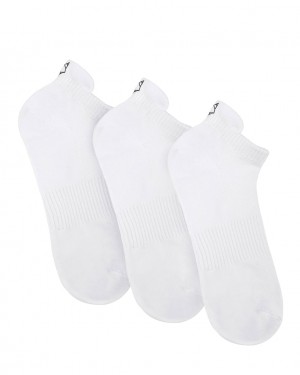 Naked Wolfe 3 Pack Mens Egyptian Cotton Ankle Socks Men's Socks White Singapore | V8B-3834