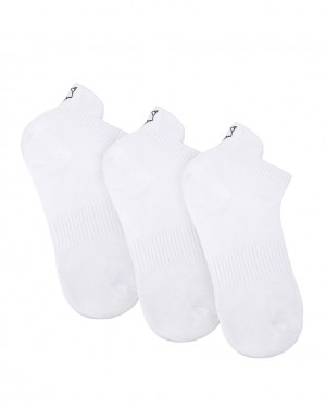 Naked Wolfe 3 Pack Womens Egyptian Cotton Ankle Socks Women's Socks White Singapore | D5V-3593