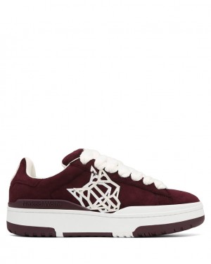 Naked Wolfe Archive Women's Sneakers Burgundy Singapore | U9D-8149