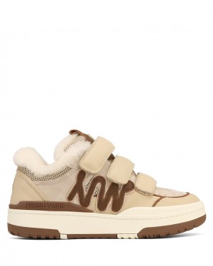 Naked Wolfe Atlanta Women's Sneakers White / Brown Singapore | L2B-7500