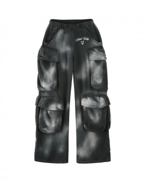 Naked Wolfe Cargo Sweatpants Men's Sweatpants Black Singapore | I7L-4154