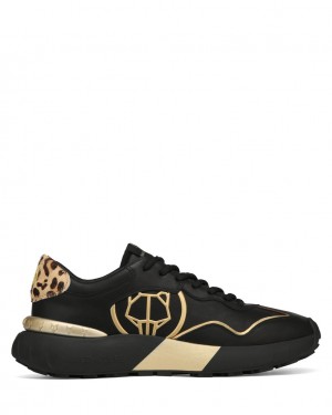 Naked Wolfe Drought Men's Sneakers Black / Gold Singapore | G5K-5967