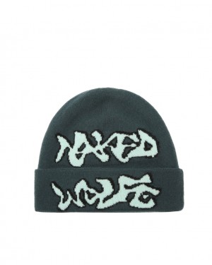 Naked Wolfe Ice Beanie Women's Hats Blue Singapore | D3E-8799