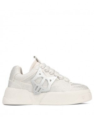 Naked Wolfe Kosa Diamond Men's Sneakers White Singapore | L1P-6693