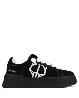 Naked Wolfe Kray Men's Sneakers Black Singapore | R6H-7675