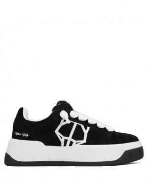 Naked Wolfe Kray Men's Sneakers Black / White Singapore | B4L-1023