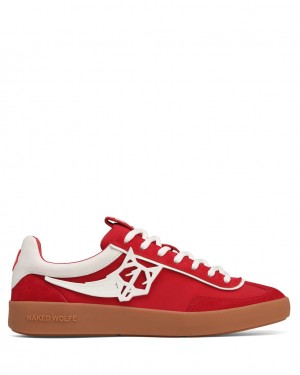 Naked Wolfe Palm Men's Sneakers Red Singapore | W7V-1814