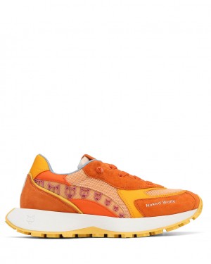 Naked Wolfe Porter Women's Sneakers Orange Singapore | C9Q-7689