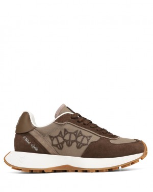 Naked Wolfe Prime Women's Sneakers Brown Singapore | R1V-8469