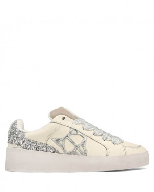 Naked Wolfe Ram Women's Sneakers White / Silver Singapore | H2X-3007