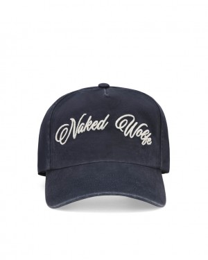 Naked Wolfe Signature Unconstructed Cap Women's Hats Navy Singapore | Q2D-8734