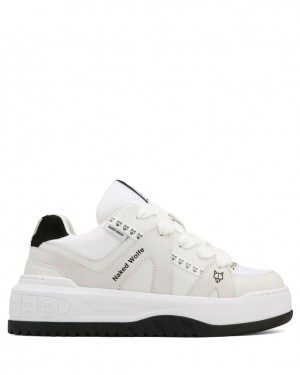 Naked Wolfe Skating Women's Sneakers White Singapore | P1F-8909