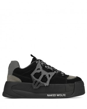 Naked Wolfe Slade Men's Sneakers Black Singapore | H4B-0761