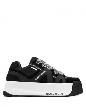 Naked Wolfe Slide Men's Sneakers Black Singapore | Q4J-3641