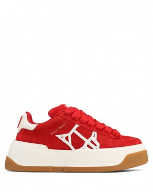 Naked Wolfe Sound Women's Sneakers Red Singapore | D1X-8221