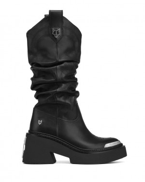 Naked Wolfe Stable Women's Boots Black Singapore | N6O-1947