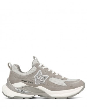 Naked Wolfe Super Women's Sneakers Grey Singapore | D1D-9766