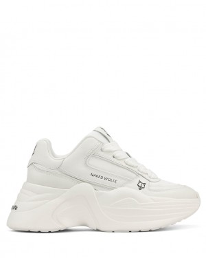 Naked Wolfe Temple Women's Sneakers White Singapore | D6X-2374