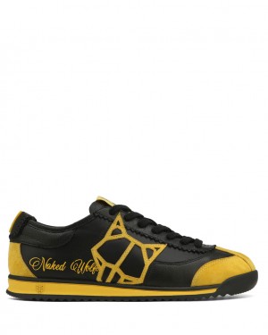 Naked Wolfe Vital Women's Sneakers Black / Yellow Singapore | S4I-5454