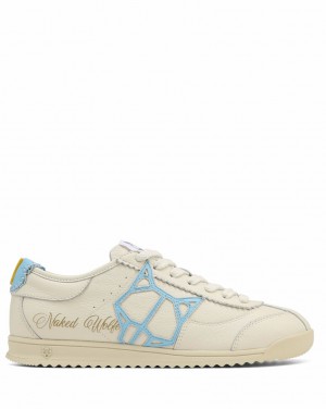 Naked Wolfe Vital Women's Sneakers Cream / Blue Singapore | W5F-0408