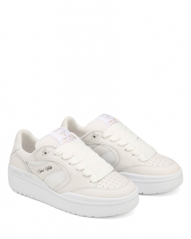 Naked Wolfe Ambition Women's Sneakers White Singapore | N0B-3266