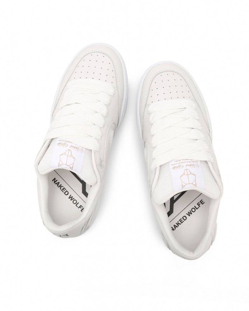 Naked Wolfe Ambition Women's Sneakers White Singapore | N0B-3266