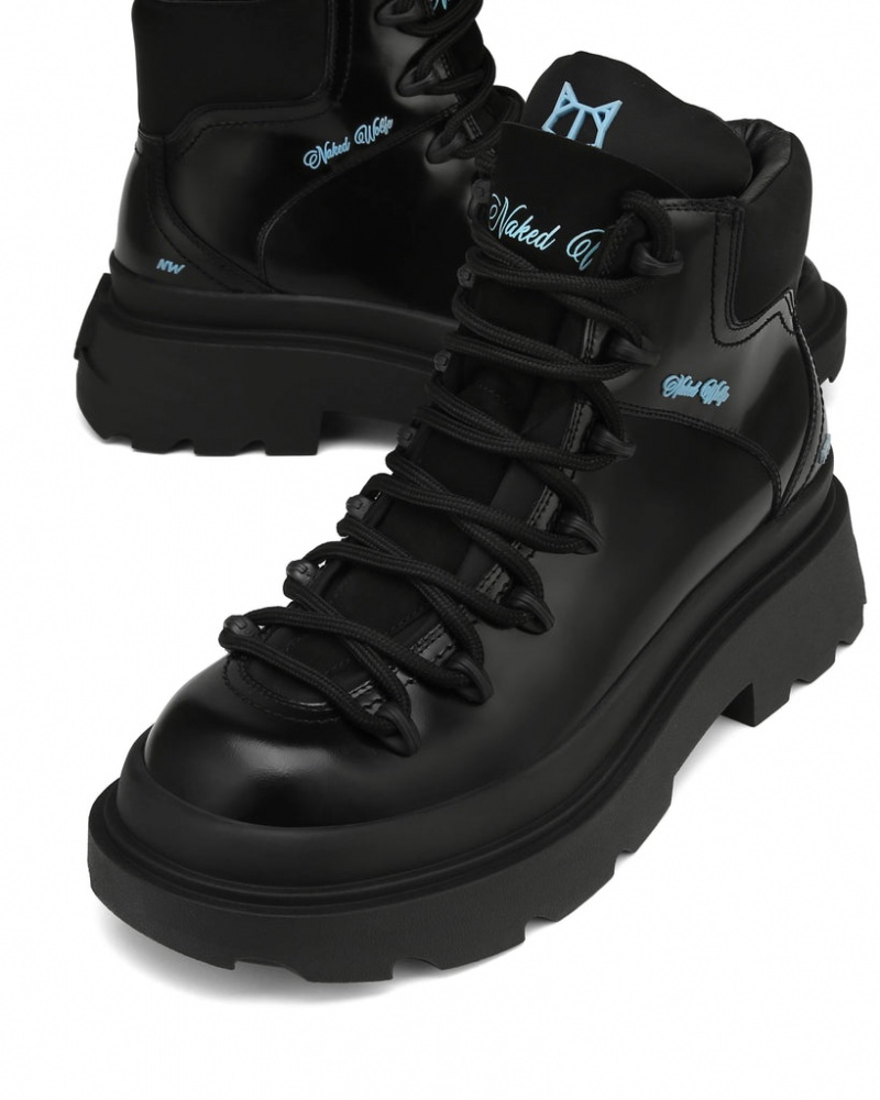 Naked Wolfe Apex Box Men's Boots Black Singapore | Q3W-5680