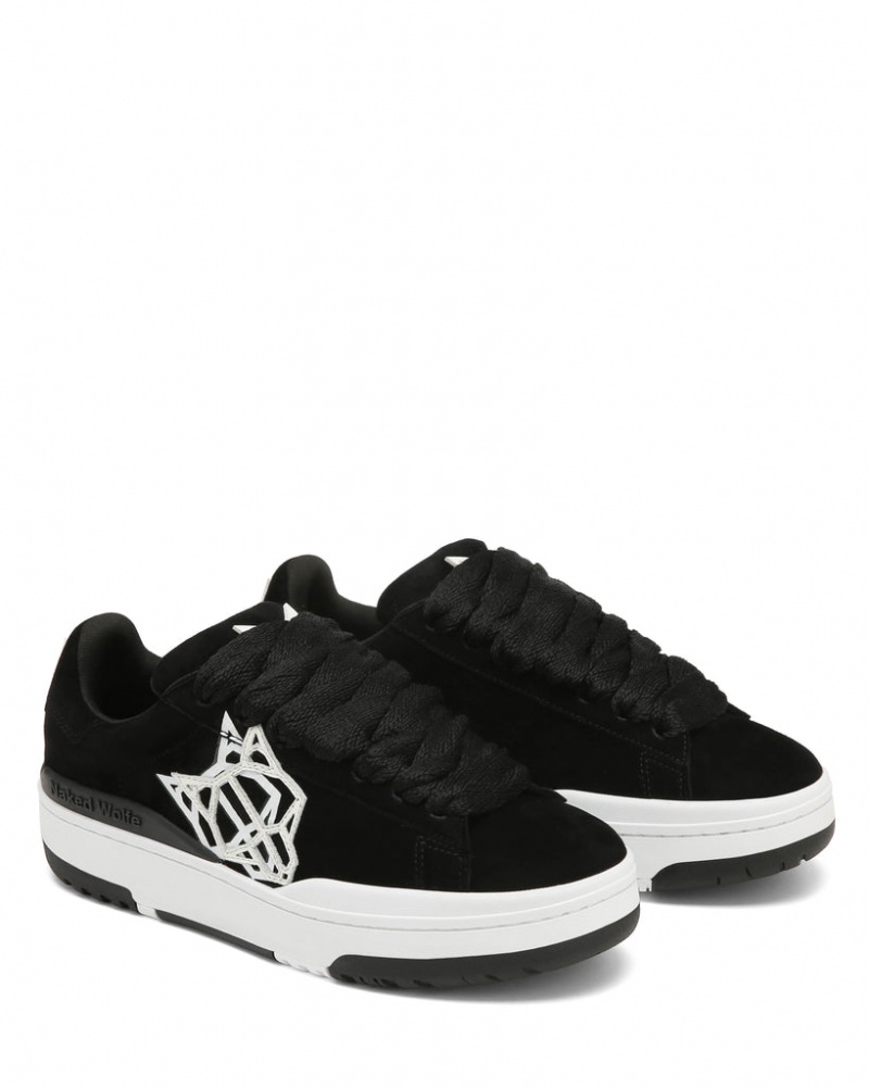 Naked Wolfe Archive Women's Sneakers Black Singapore | L2F-1426