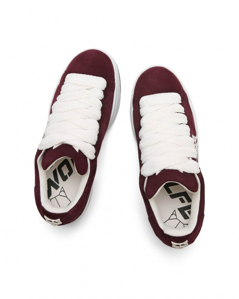 Naked Wolfe Archive Women's Sneakers Burgundy Singapore | U9D-8149