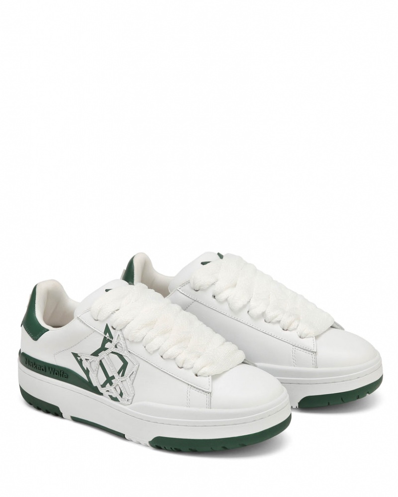 Naked Wolfe Archive Women's Sneakers White / Green Singapore | C7G-0721