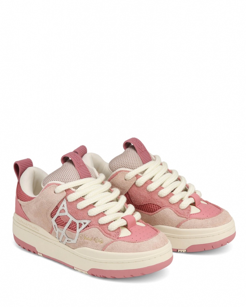 Naked Wolfe Area Genysis Women's Sneakers Pink Singapore | Y7T-4425