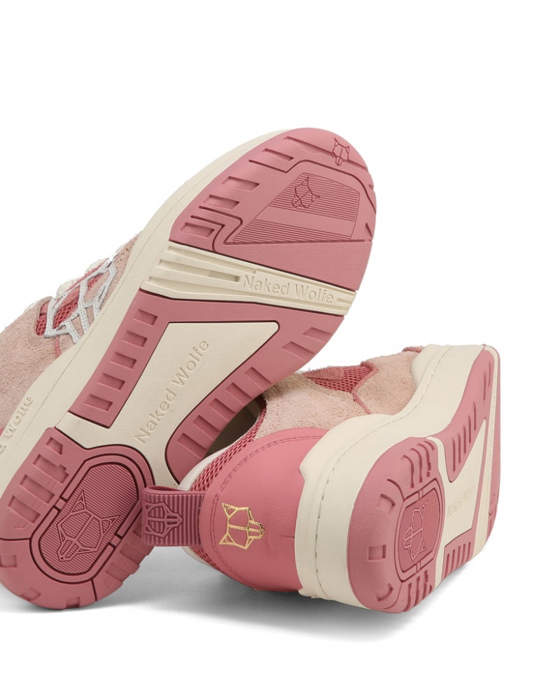 Naked Wolfe Area Genysis Women's Sneakers Pink Singapore | Y7T-4425