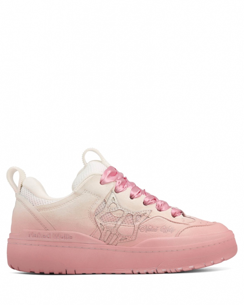 Naked Wolfe Area Spray Genysis Women's Sneakers Pink / White Singapore | G8S-9698