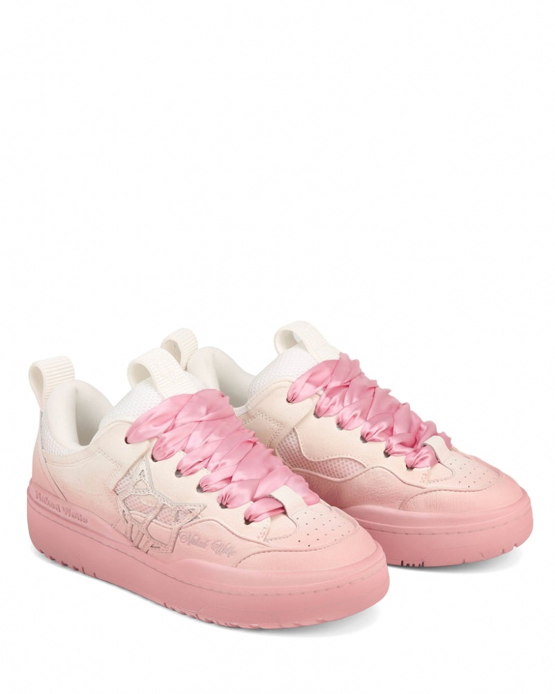 Naked Wolfe Area Spray Genysis Women's Sneakers Pink / White Singapore | G8S-9698