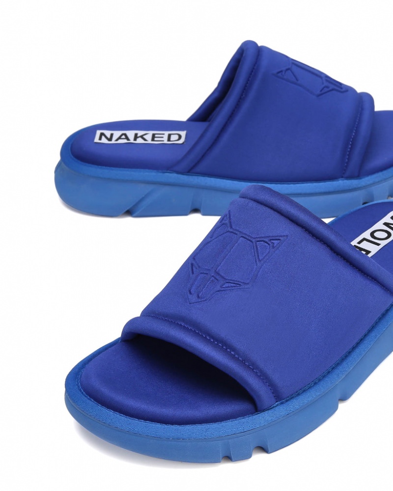 Naked Wolfe Arizona Men's Slides Blue Singapore | X6B-6973