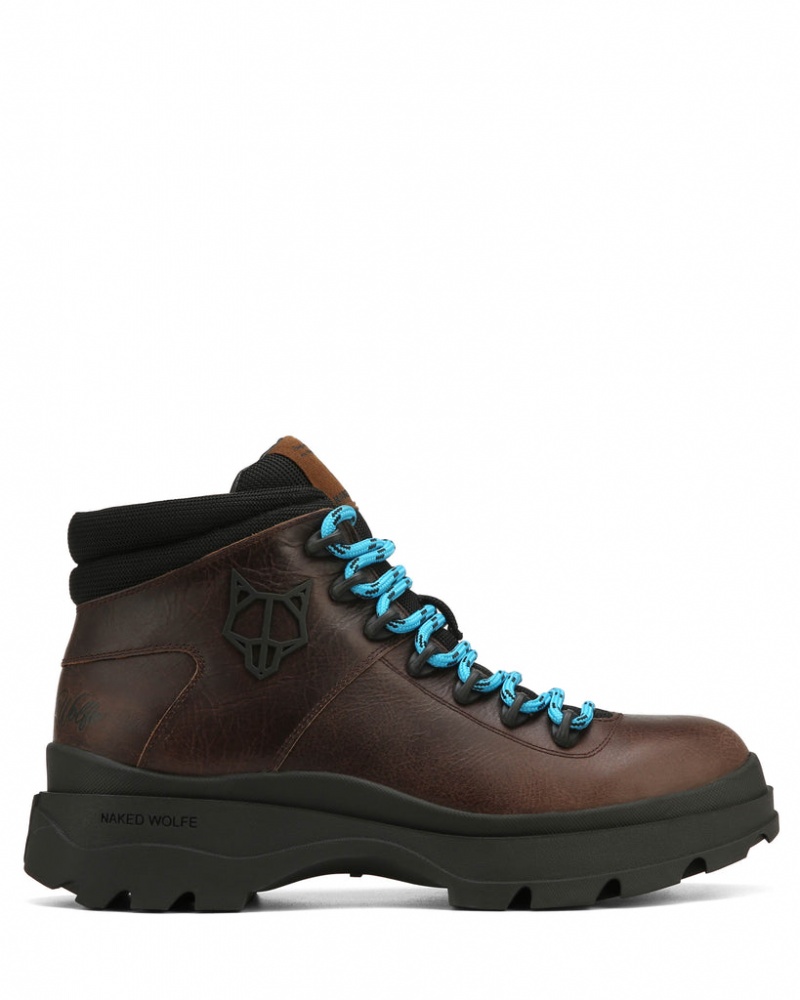 Naked Wolfe Aspire Men's Boots Brown Singapore | E7G-0922