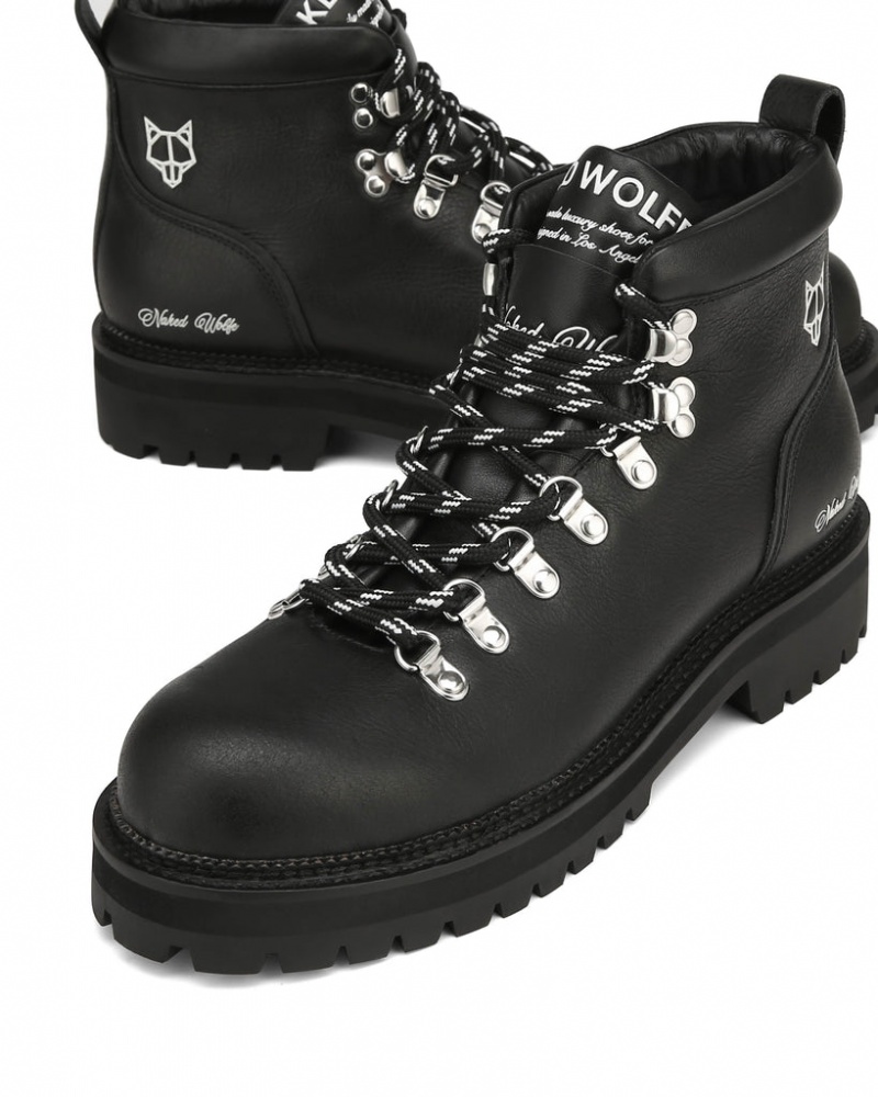 Naked Wolfe Bear Men's Boots Black Singapore | V5L-6954