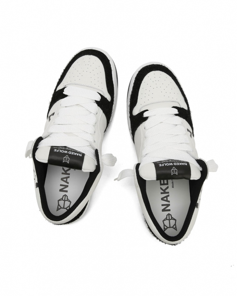 Naked Wolfe CM-00 Combo Men's Sneakers White / Black Singapore | M5N-7238