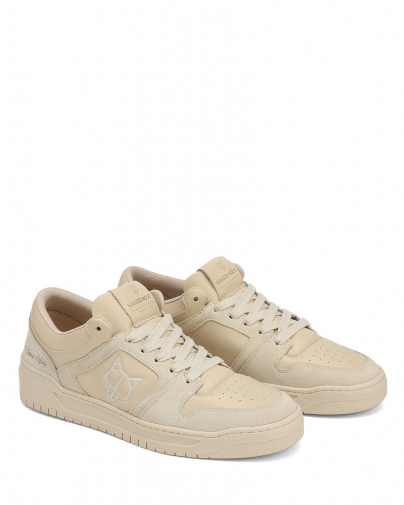 Naked Wolfe CM-01 Combo Men's Sneakers Cream / White Singapore | V6D-1213