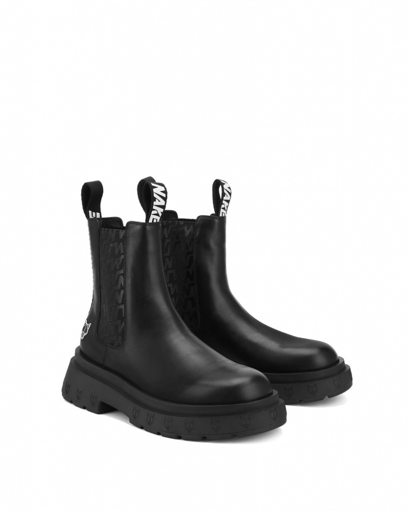 Naked Wolfe Caution Men's Boots Black Singapore | Y9C-1624