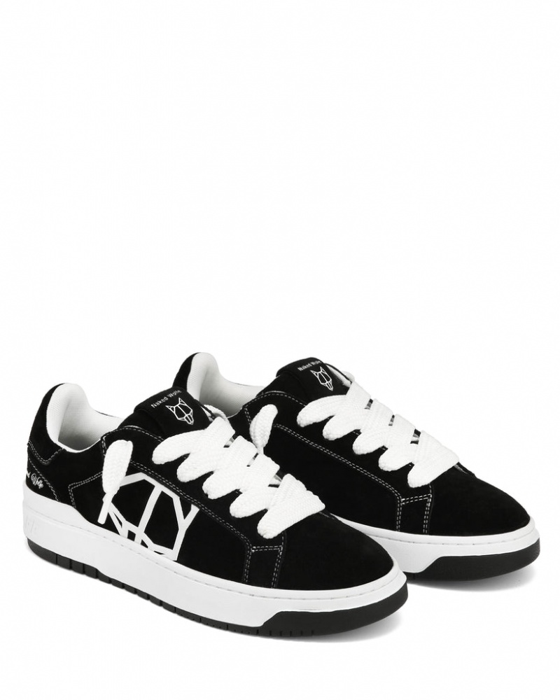 Naked Wolfe Chrome Men's Sneakers Black Singapore | G8F-4454