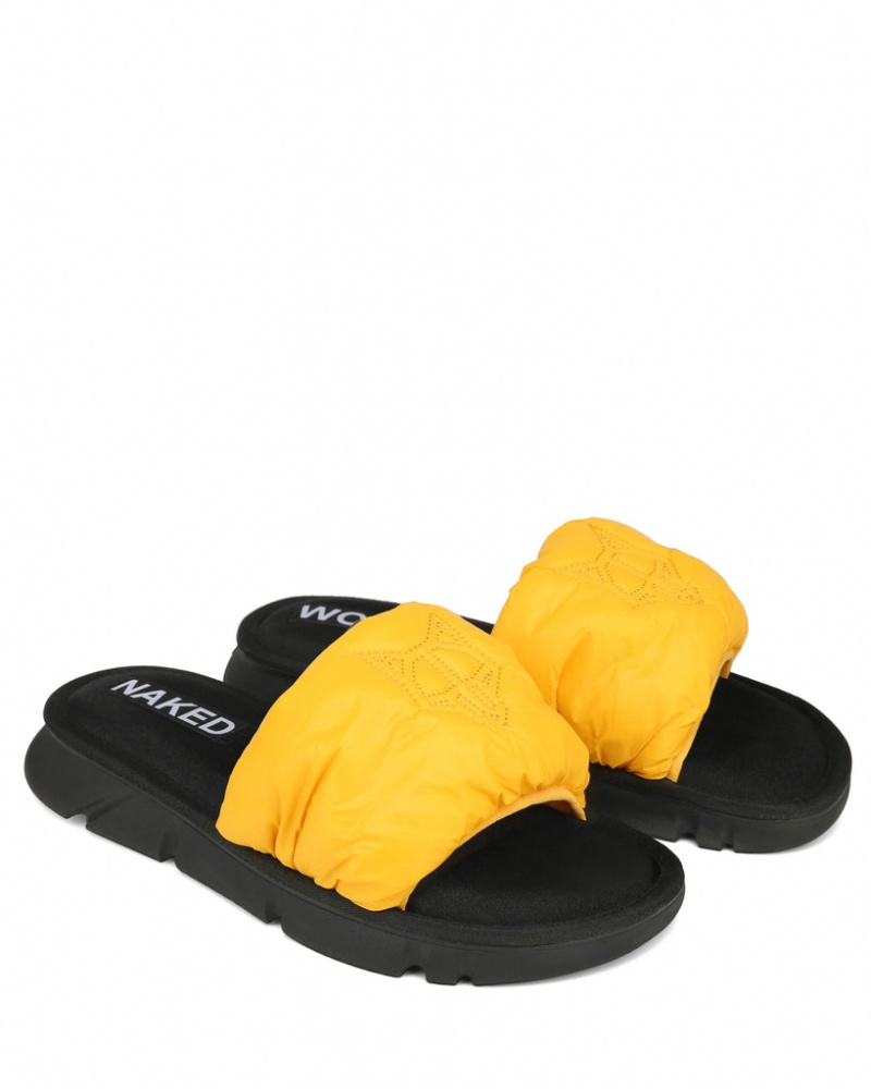 Naked Wolfe Coasting Men's Slides Yellow Singapore | X5D-8096