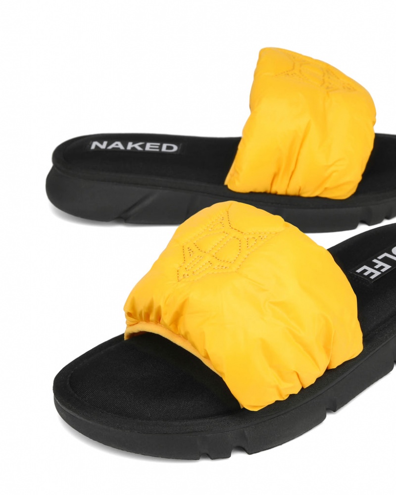 Naked Wolfe Coasting Men's Slides Yellow Singapore | X5D-8096