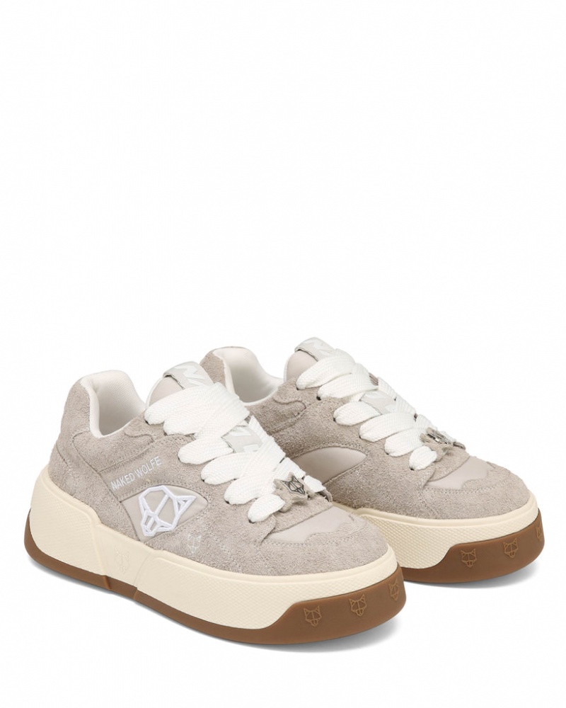 Naked Wolfe Crash Women's Sneakers Light Grey Singapore | L9U-4419