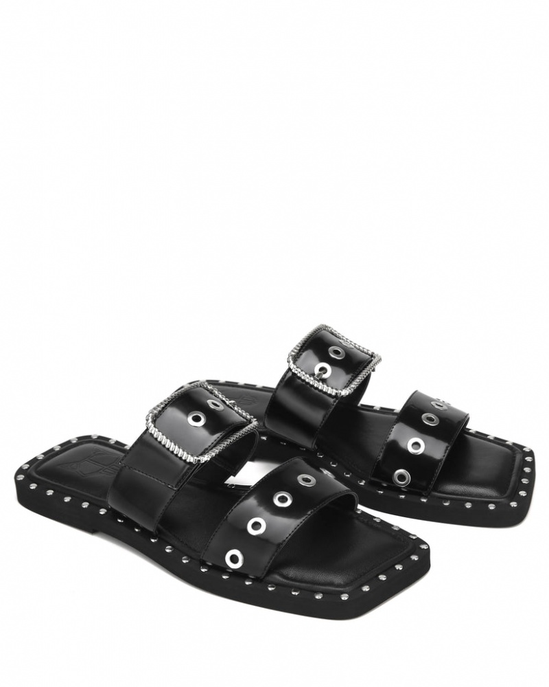 Naked Wolfe Daisy Box Women's Sandals Black Singapore | U8G-8758