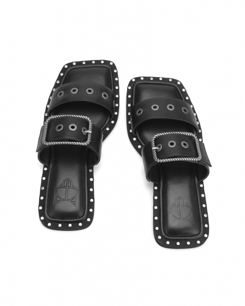 Naked Wolfe Daisy Women's Sandals Black Singapore | P8P-3185