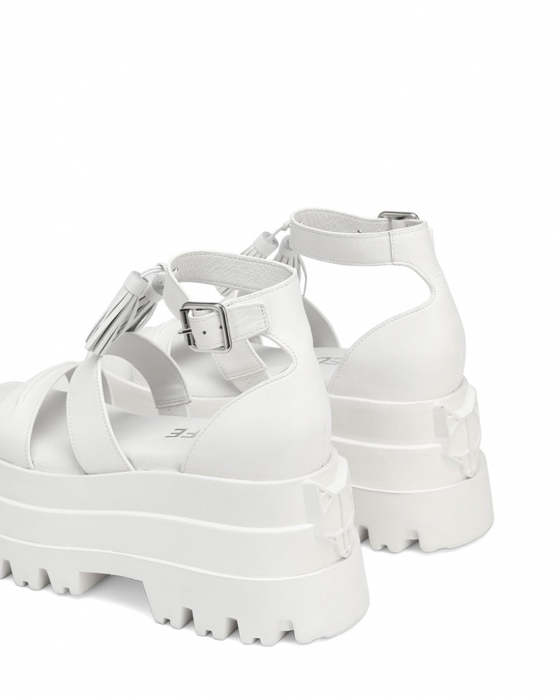 Naked Wolfe Dare Women's Sandals White Singapore | P9G-3151