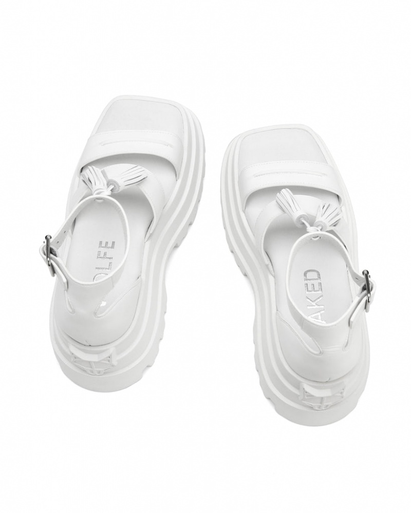 Naked Wolfe Dare Women's Sandals White Singapore | P9G-3151