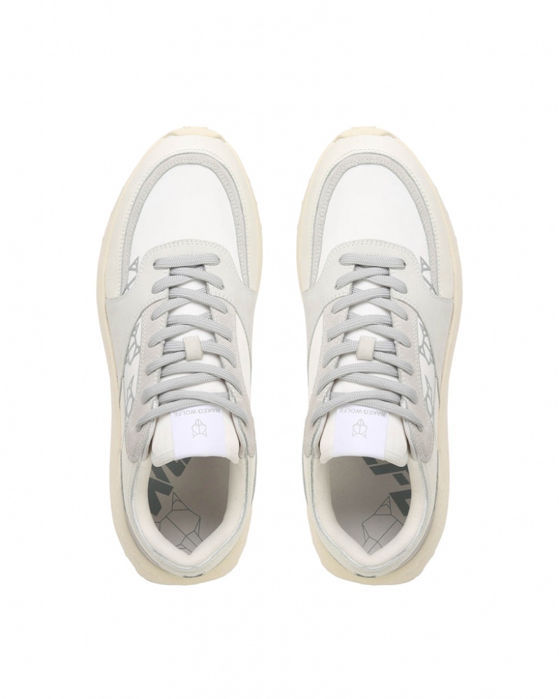 Naked Wolfe Dart Men's Sneakers White Singapore | F3W-7950