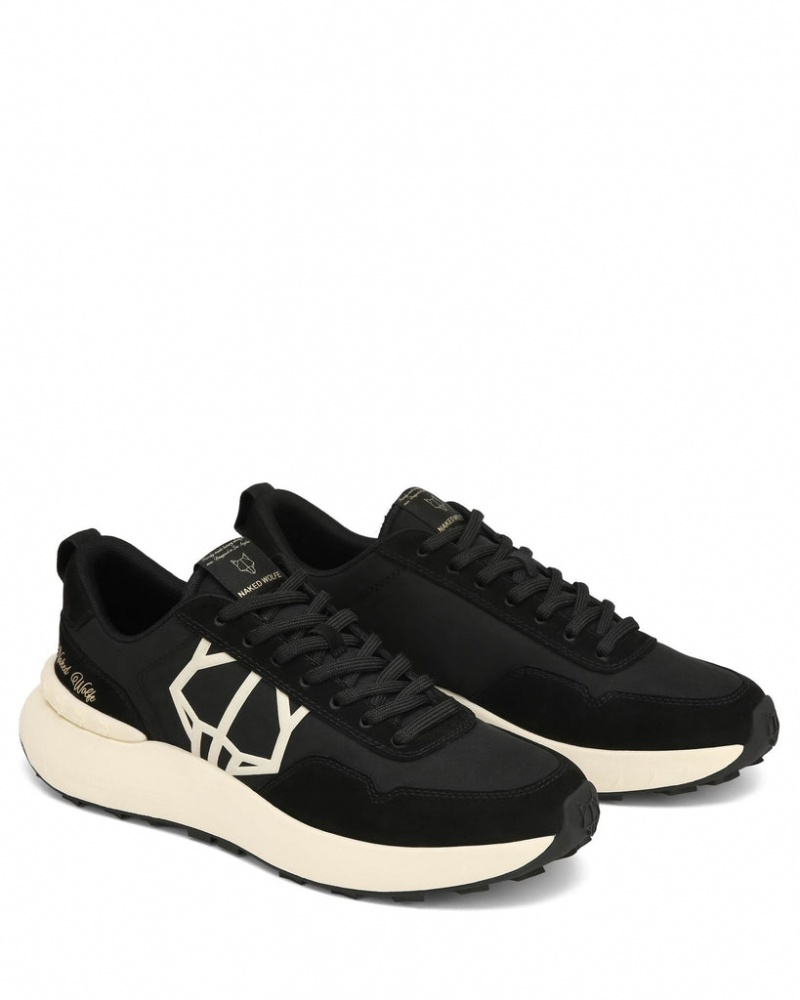 Naked Wolfe Doubt Men's Sneakers Black Singapore | E2T-8967